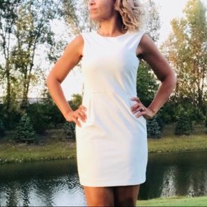 Zara White mini fun backless dress